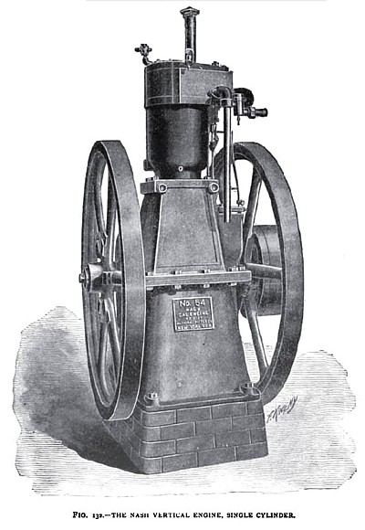 The Nash Vertical Single Cylinder Gas Engine